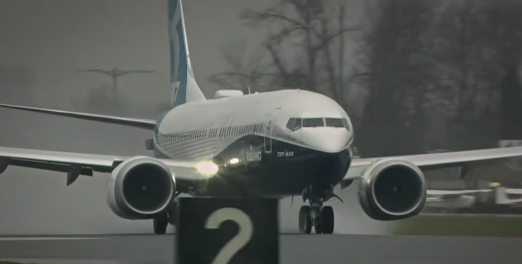 Still from the documentary Downfall: Case Against Boeing