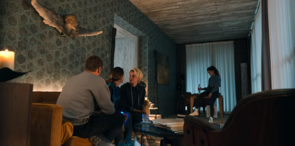 Scene from Welcome to Eden Episode 5 to illustrate recap